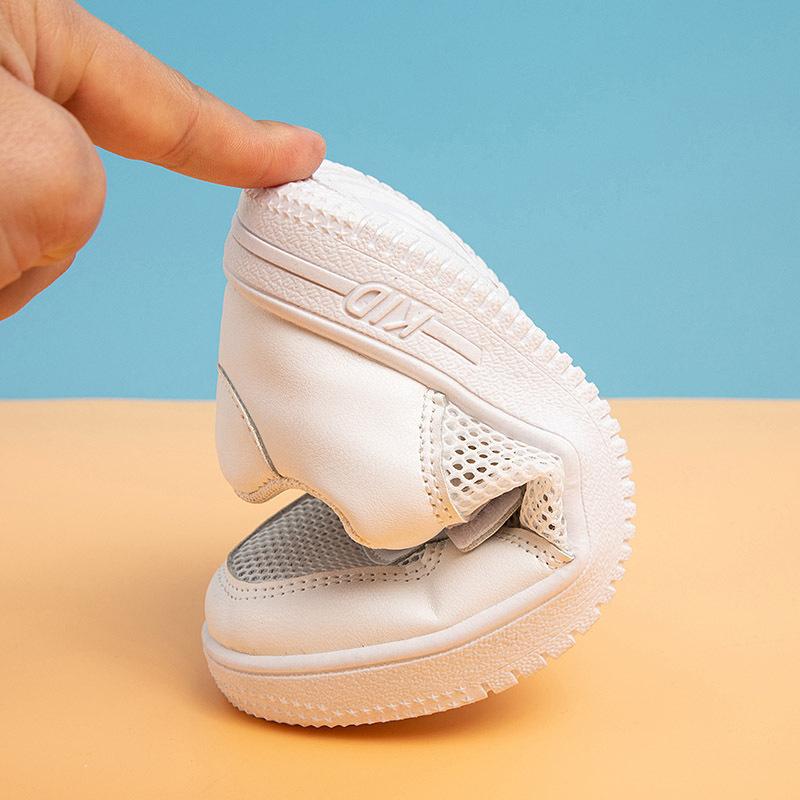 Little white shoes children's school performance shoes spring summer autumn boys and girls board shoes new soft sole breathable versatile single s