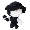 7.9 Inch Artful Plush Soft Stuffed Game Collectible Doll Black White Gaming Character Stuffed Plush Toy