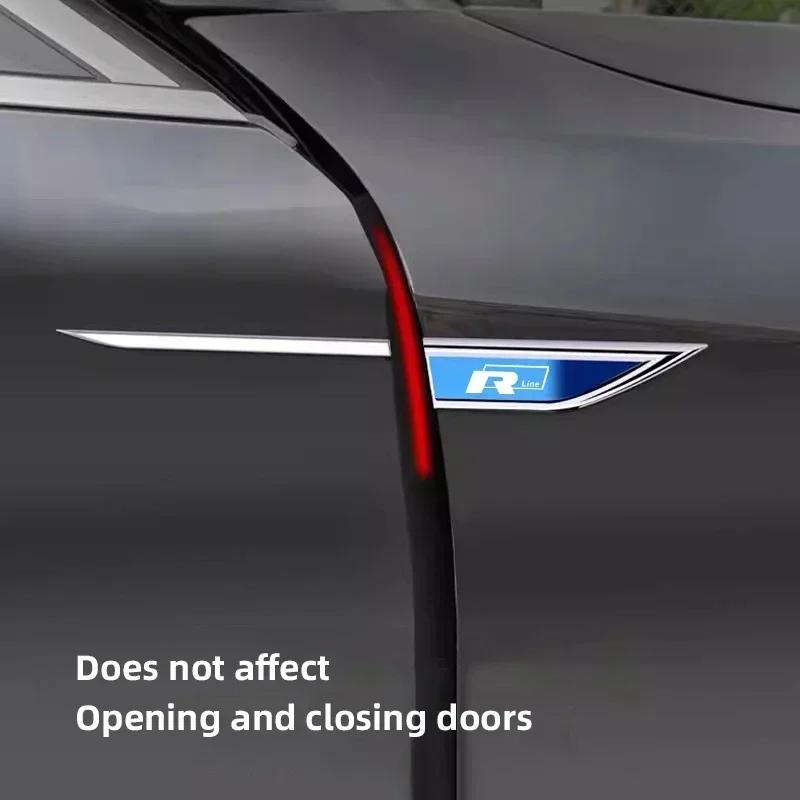 New 3D Metal Car Sticker VW Emblem Fender Blade Decal Badge Decal For Volkswagen Rline Touran Beetle Scirocco Amarok T5 Pha