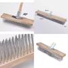 High-quality Stainless Steel Wire Floor Brush With Long Wooden Handle For Effective Cleaning