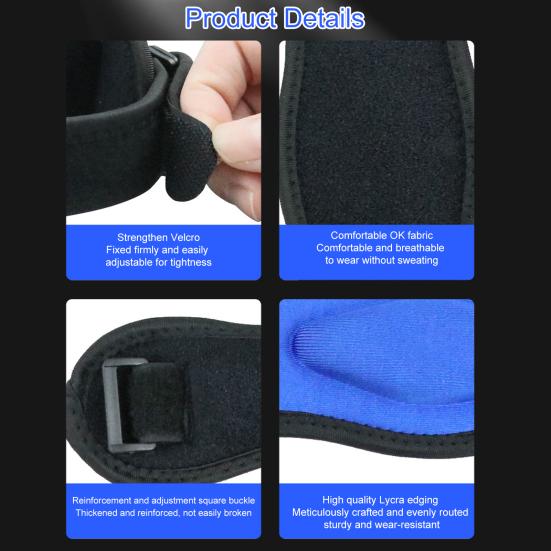 Männer Frauen Patellastützband Verstellbare Silikon/EVA Knieschoner Schmerzlinderung Kniebandage Laufen Sport Patellaband
