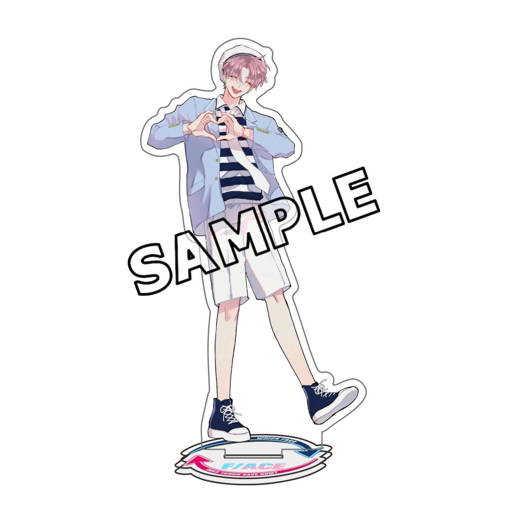 Anime Tamon-kun Ima Dotchi!? Tamon's B-Side Acrylic Stand Keychain Fukuhara Tamon Rintaro Kai Figure Desktop Decor Gift for Fans