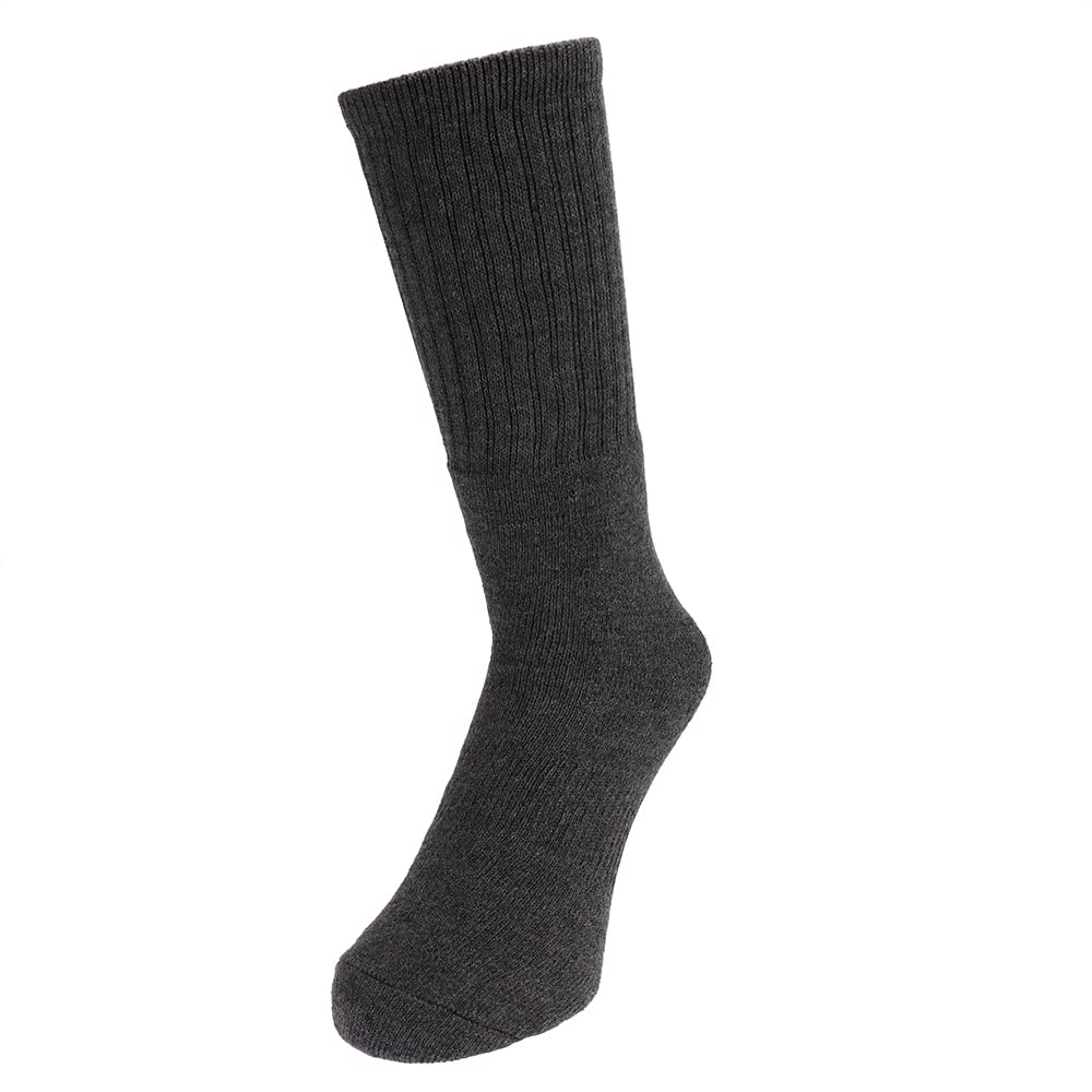 Otafuku Gloves Winter Socks Warm Round Sizes of [Heat-Retaining, Pile, Toe] JW-134 Gray, 25-27cm (Set 2)