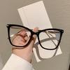 Women Cat Eye Glasses  New in Trendy Oversized Blue Light Blocking Eyewear Stylish Brand Non-prescription Eyeglasses
