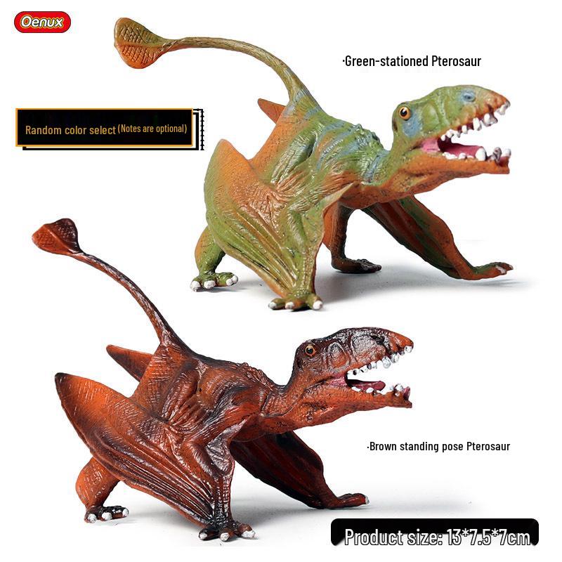 Children s Jurassic Dinosaur Toy Set: Pterodactyl, Triceratops, Styracosaurus, T-Rex Models
