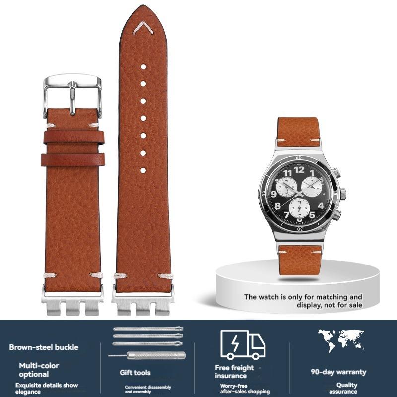 

Для Swatch Серии YVS420 YVS454 YVS451 YVS400 Мягкий Итальянский Коровьей Кожи Ремешок для Часов Браслет 21 мм Телячья Кожа Винтажный Наручный Ремешок 21mm