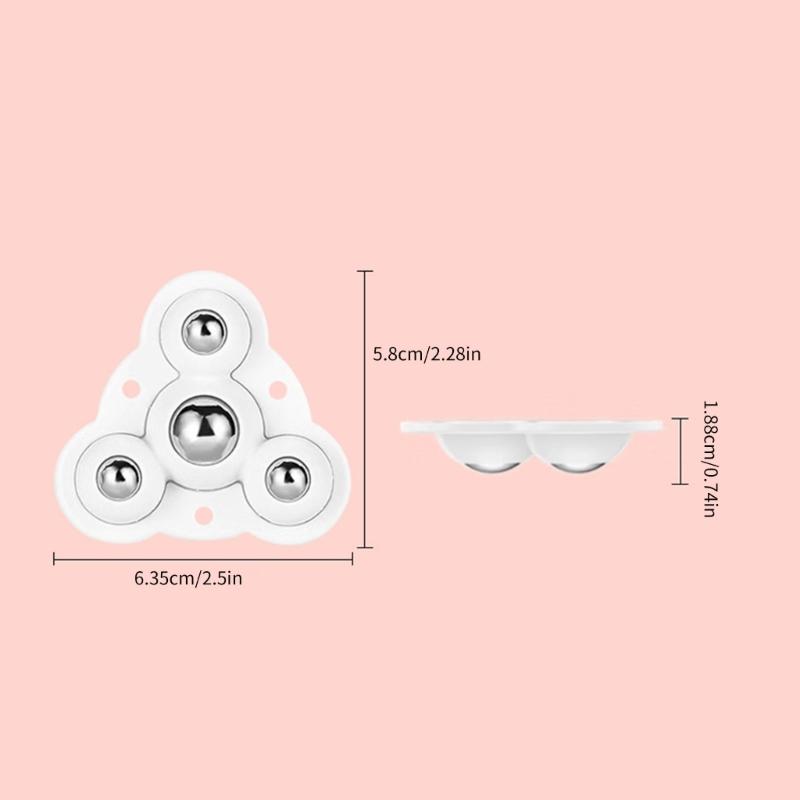 4pcs Furniture Base Rotates Rollers Adhesive Desigs Furniture Base Casters Simple Installation for Renters & Homeowners