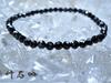 For Seizing Important Victories In Black Spinel Bracelet for Men Power Natural 4mm Cut 18cm Kanoishi [Amulet Life] - Stone, Stone, (For Purification,
