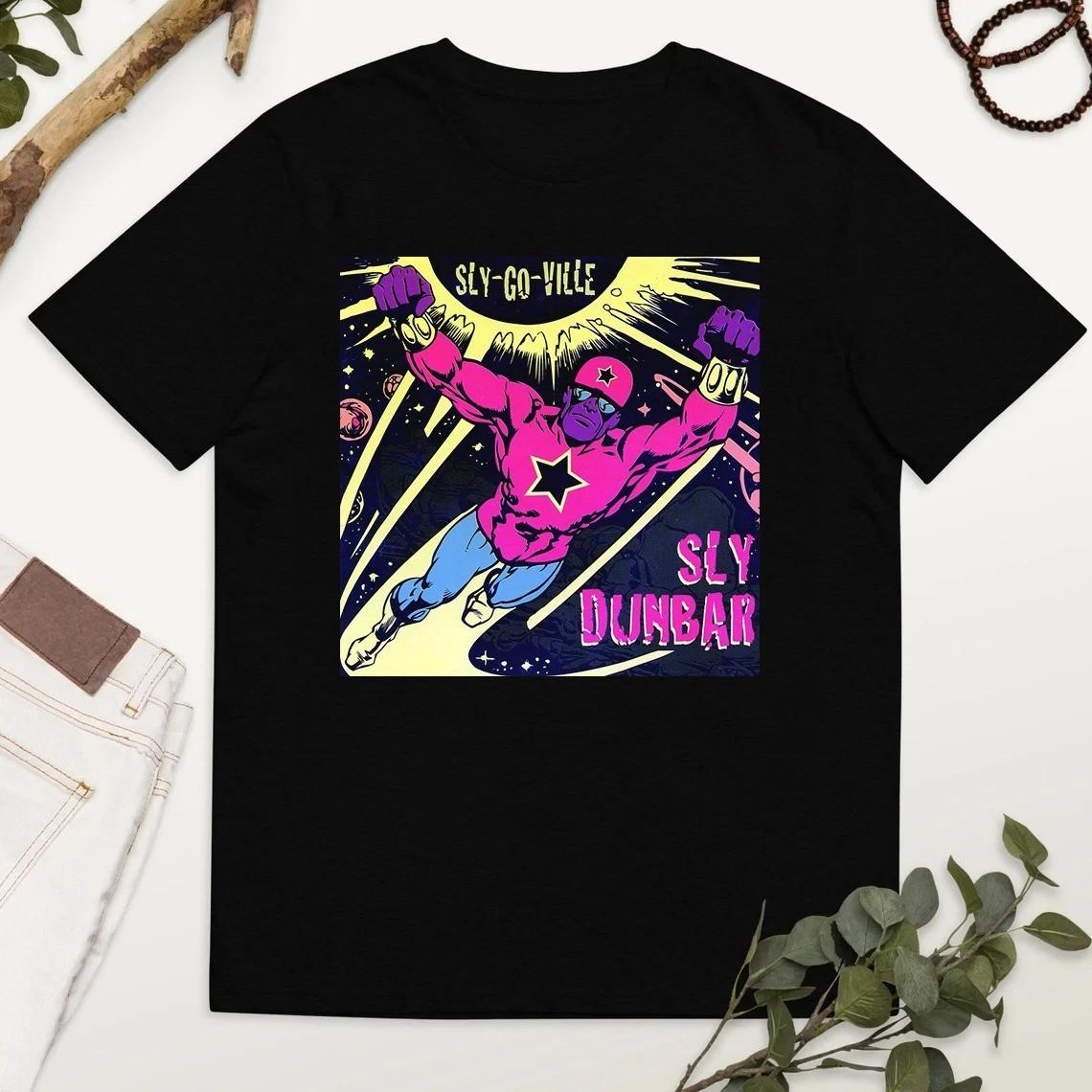Hot Rare Sly-Go-Ville Album Sly Dunbar Sly  Robbie Black S to 5XL Shirt SN568 Unisex T-Shirt M