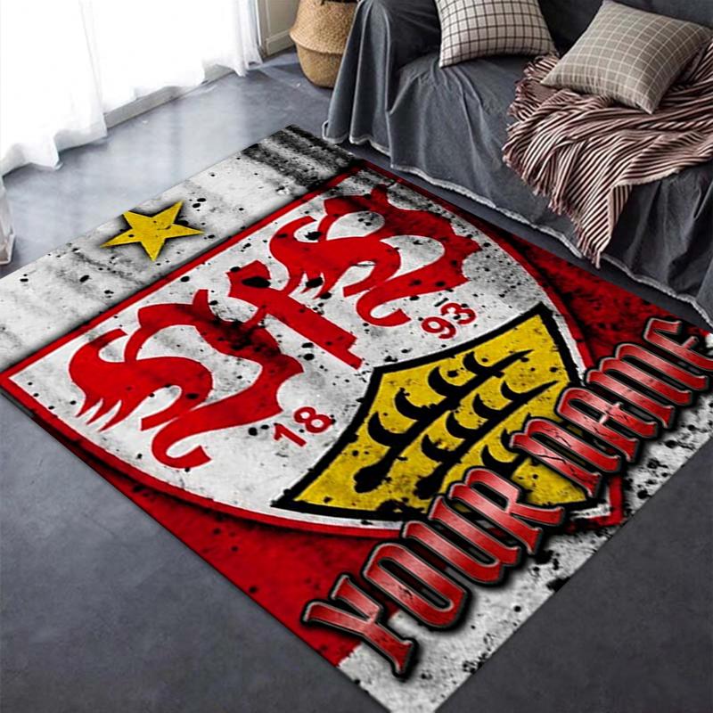 Custom Name VfB Stuttgart Carpet Rug for Living Room Bedroom Home Sofa Decoration,Kids play Non-slip Floor Mat