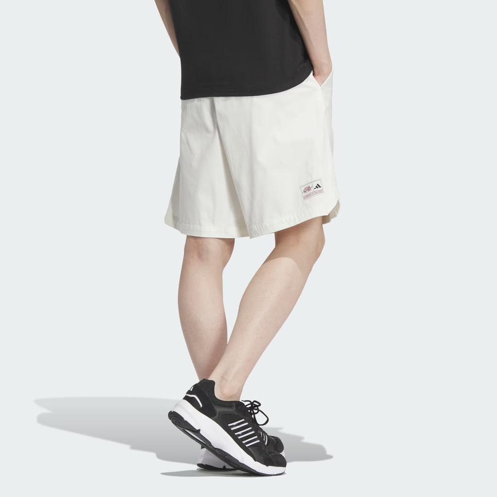 Adidas MS W Shorts Cotton Loose Sports Simple Casual Shorts Men Shorts Han-Jade-White JN9478