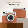 HIYQIN Hülle für Fujifilm Instax Wide 400 Film, Instax Wide 400 Hülle, Instax Wide 400 Kameratasche, Vollschutz, PU-Leder, mit Schultergurt (B.