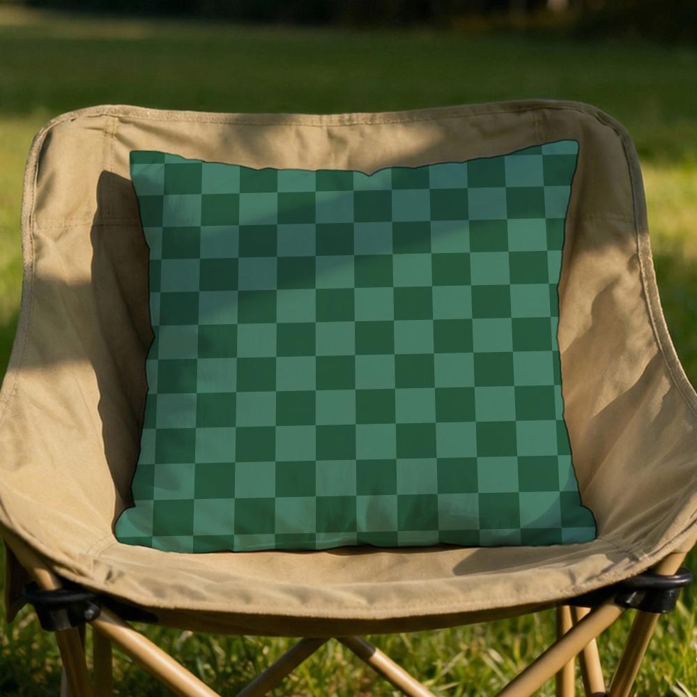 Bohemia Green Cushion Cover Soft Reversible Durable Pillow Cover MultiScene Use for Home Car Daily Comfort
