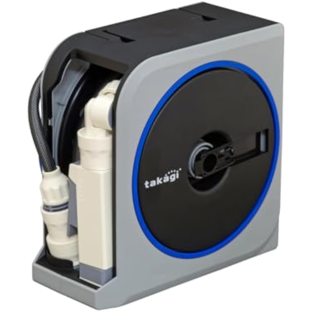Takagi (Takagi) hose hose reel NANO NEXT 10m (SK) monotone stylish RM1110SK