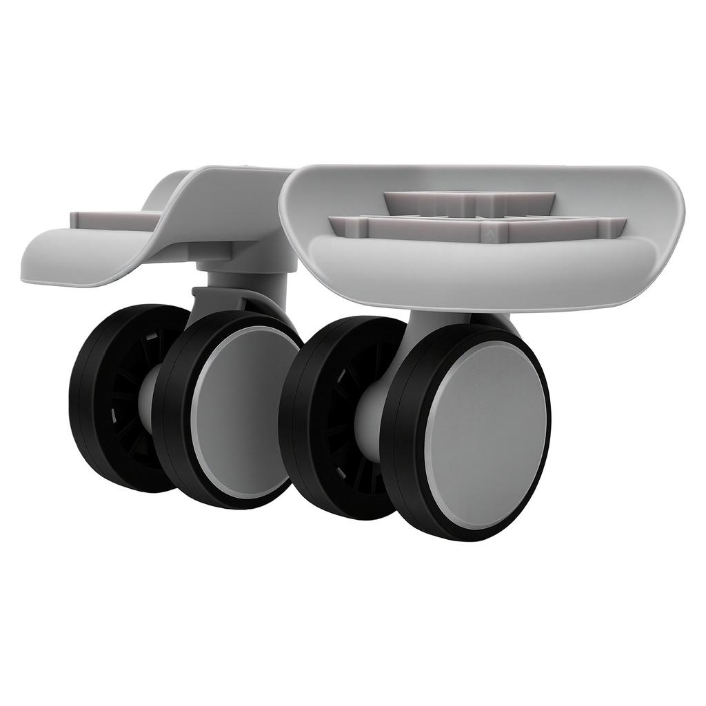 1 Pair Luggage Suitcase Wheels ABS Silent Double Row Wheels Universal Travel Suitcase Replacement Casters