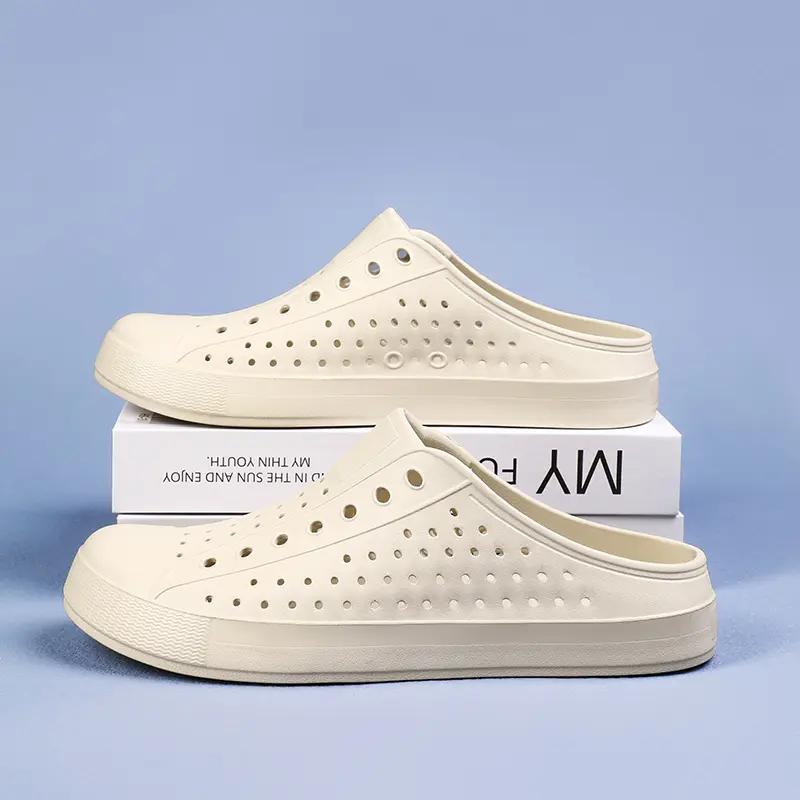 Men's & Women's Semi-slippers Waterproof and Breathable One-pedal Casual Shoes Summer Sandals Light Men's Flat Shoes Outdoor.