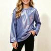 Girls Bright Print Long Sleeve Neck Performance Costume