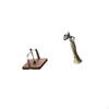 Wooden Napkin Organizer And African Tribal Lady Sculpture Tabletop Ornament for Kitchen Office