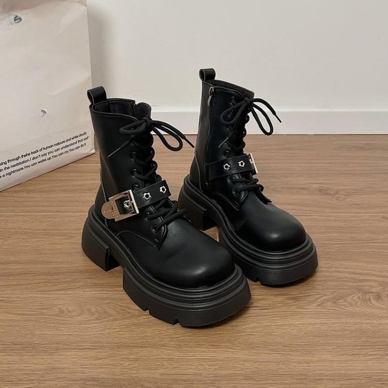 

Fashion Platform Women s 2025 Autumn New Versatile Retro Boots 39