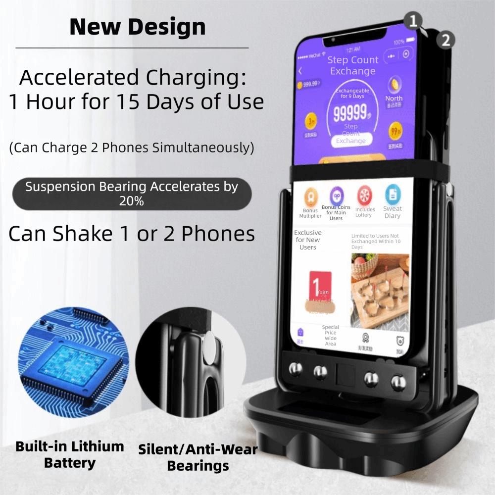 Silent Operation Step Counting Swing Device Phone Shaker Machine Daily Step Tracking
