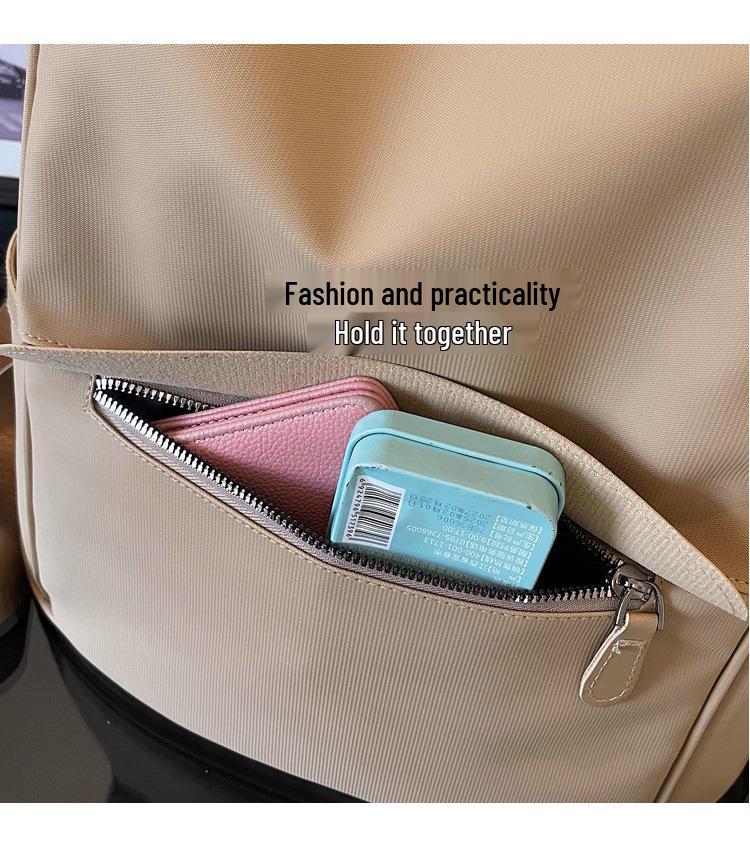 Women's 2026 Korean Style Waterproof Oxford Cloth Backpack - Trendy, Versatile, Lightweight Commuter Bag