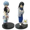 Neu auf Lager 14CM Anime Gintama Figur Sakata Gintoki Katsura Kotarou Animationsmodell Spielzeug Geschenke Sammlung Dekoration Ornamente