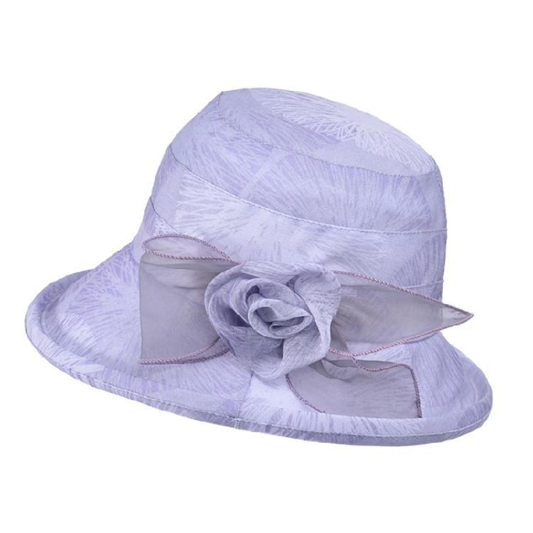 Women's Breathable Sun Hat with Delicate Flower Decoration Foldable and Convenient for Everyday Wear and Travel