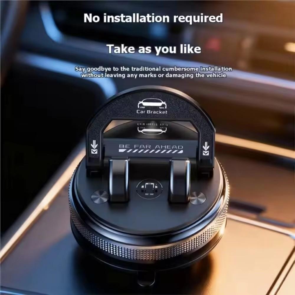 Automatic Lock Car Phone Holder 360-Degree Rotation Navigation Bracket Dashboard