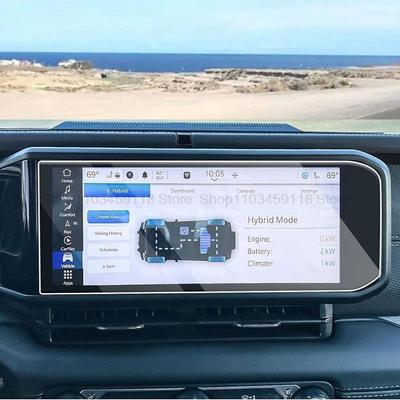Tempered Glass Screen Protector Film For 2024 Upgraded Wrangler JL/2024 Gladiator Rubicon 12.3 Inch Car Navigation Interior