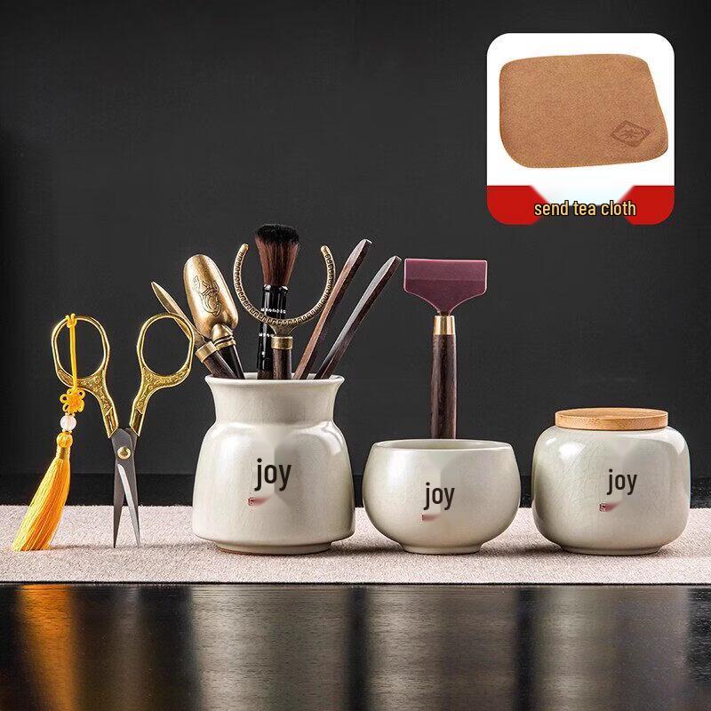 Ru Kiln Tea Ceremony Six Gentlemen Tool Set