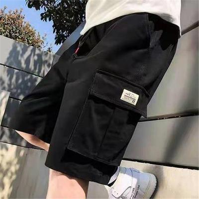 Pantaloncini da Spiaggia Estivi da Uomo in Colore Unico Stile Coreano – Pantaloni Sportivi Casual a Cinque Punti, Trendy, Larghi