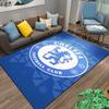 Blue Chelsea Football Club Carpet with Lion Logo Design Decor Rug Suitable for Use As an Anti-slip for Living Room Bedroom Sofas