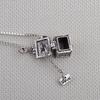 Amazon Hot Sale Fashion Fashion Retro Box Pendant Animal Pet Box Open Necklace In Stock