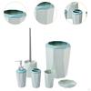6 Pieces Toilet Brush Set Including Trash Dispenser Toothbrush Holder Rinse Cup Soap Dish with