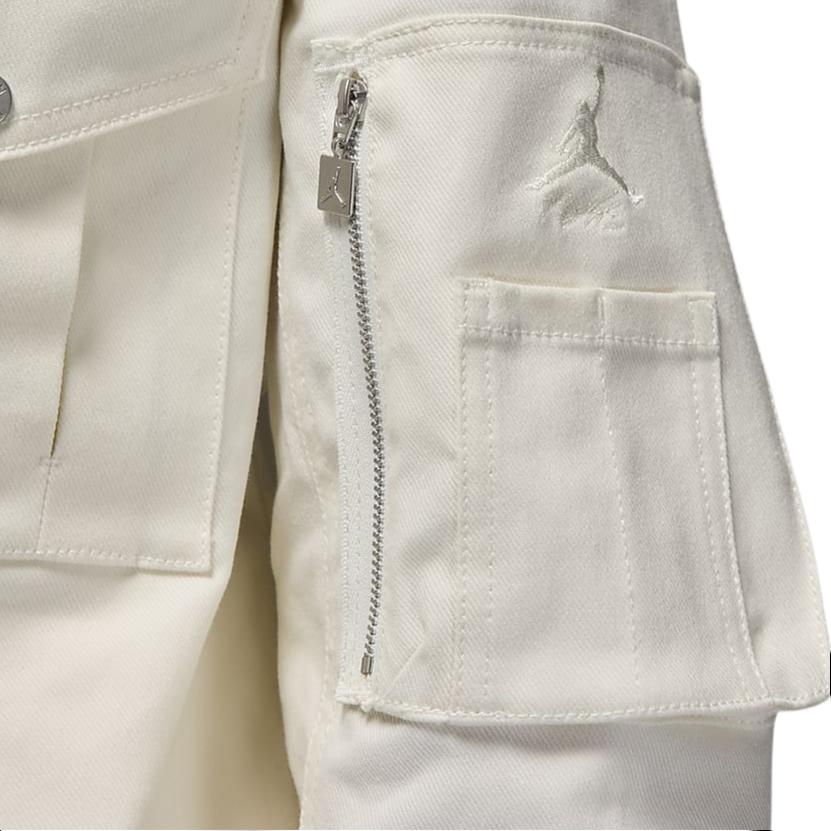 Jordan Renegade Solid Color Collar Casual Zip-Up Long Sleeve Jacket Women Jacket Sail-White FN5675-133