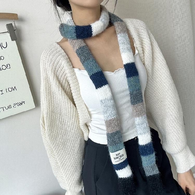 Elegant Multipurpose Scarf Sophisticated Girls Neckerchief Punk Decorative Scarf for Adding Personality to Any Ensemble