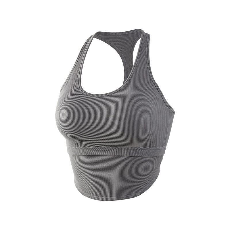 Women's Quick-Dry Yoga Vest with Fixed Chest Pad: Shockproof, Stylish Back, Ideal for Running & Fitness