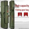 Waterproof Double and Triple-layer Fishing Rod Bag, 80cm, 90cm, 1.25m - Large Capacity Rod & Gear Storage