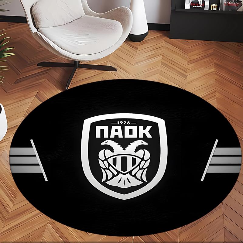 Paok (5) Round Office Rug Decorative Floor Rug for Office Bedroom Living Room and Home Space