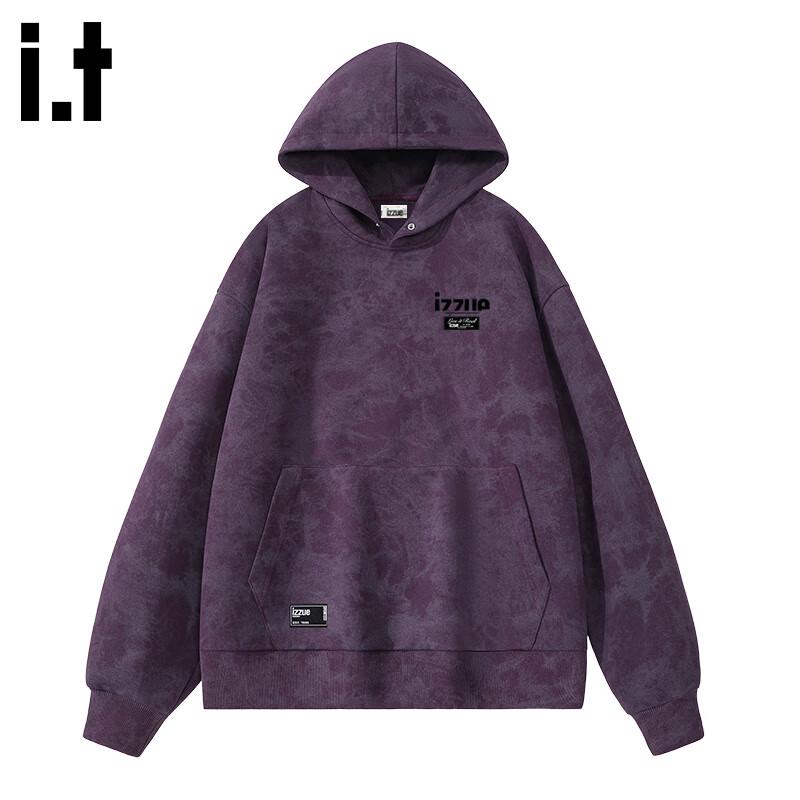 Izzue It Herren Tie-Dye Kapuzen-French-Terry-Sweatshirt