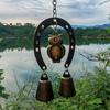 Metal Horseshoe Wind Chime Garden Ornament Wind Chime For Outdoor Space Garden Decoration Decorative Installation