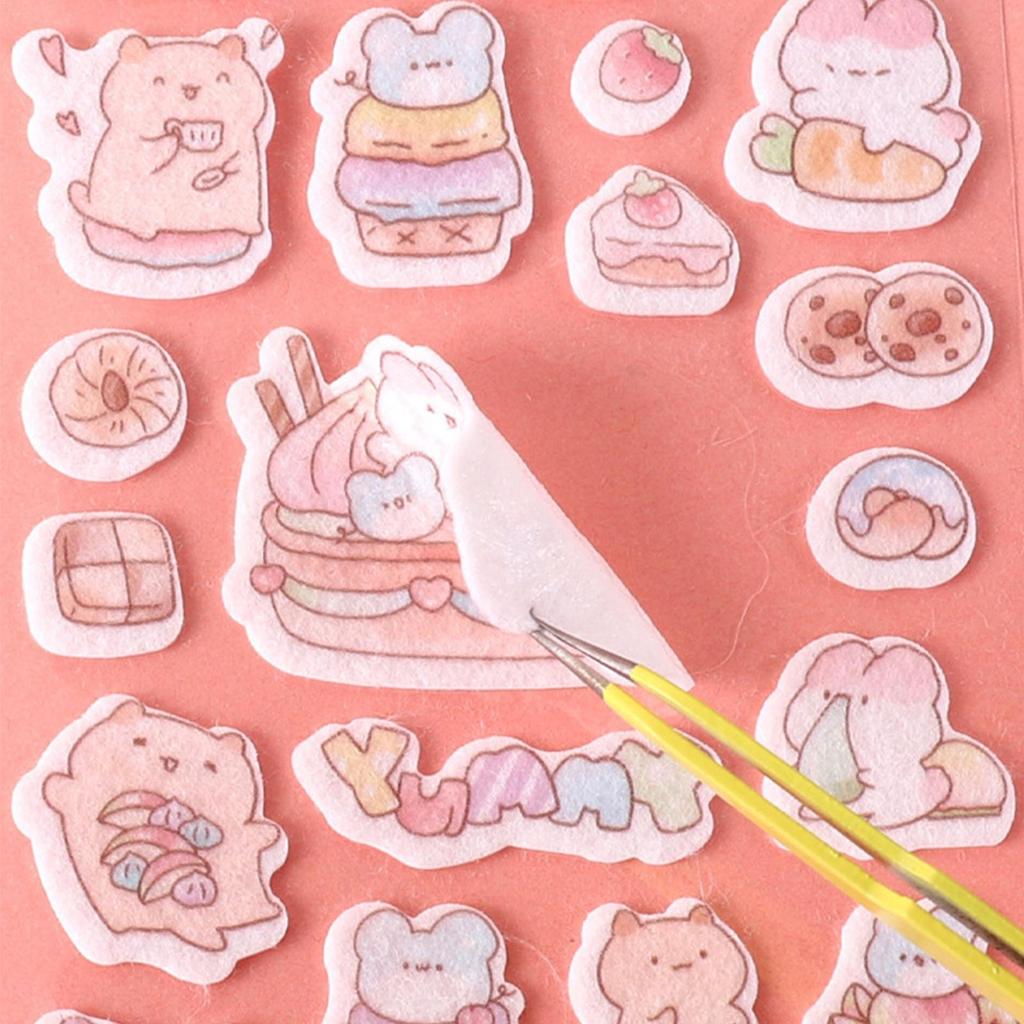 1 Sheets 3D Puffy Stickers For Kids Funny Cartoon Animal Stickers Self-adhesive Scrapbooking Sticker For Journal Notebook Decor