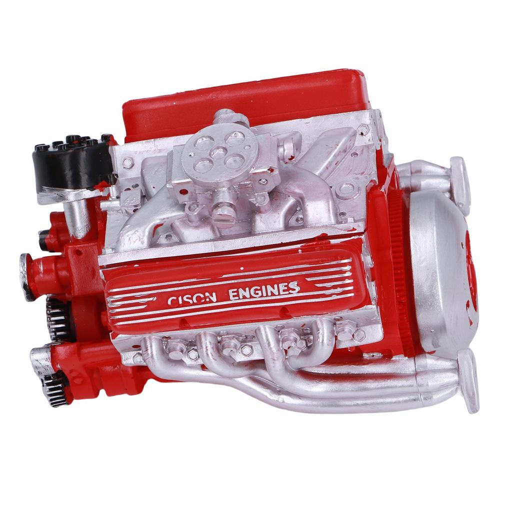 V8 Engine Building Resin V8 Car Engine Model Desktop Display Ornament Home Decoration for Teens Adults V8 Engine Display Model