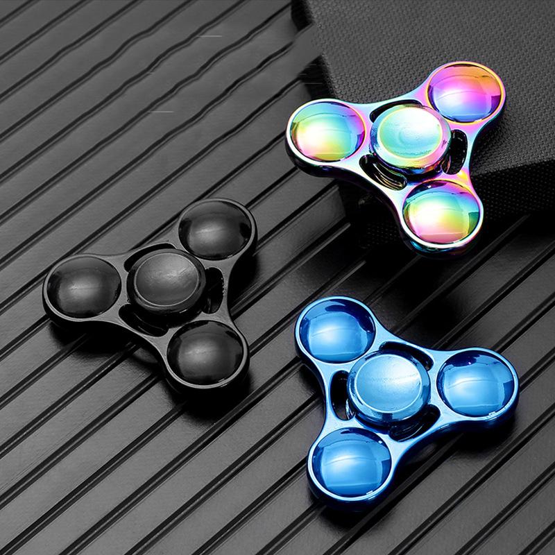 Fidget Rainbow Spinner Toys Metal Ufo Small Handheld Finger Spinners Gift For Kids Adults Spinning Top Focus Desk Fingertip