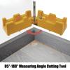 ABS 2 In 1 Miter Measuring And Cutting Tool Miter Sawer Protractor For Easy Handling In Carpentry Tasks