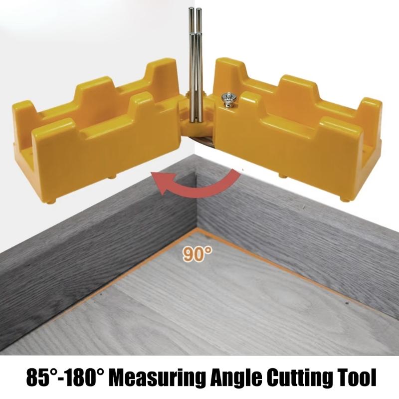 ABS 2 In 1 Miter Measuring And Cutting Tool Miter Sawer Protractor For Easy Handling In Carpentry Tasks