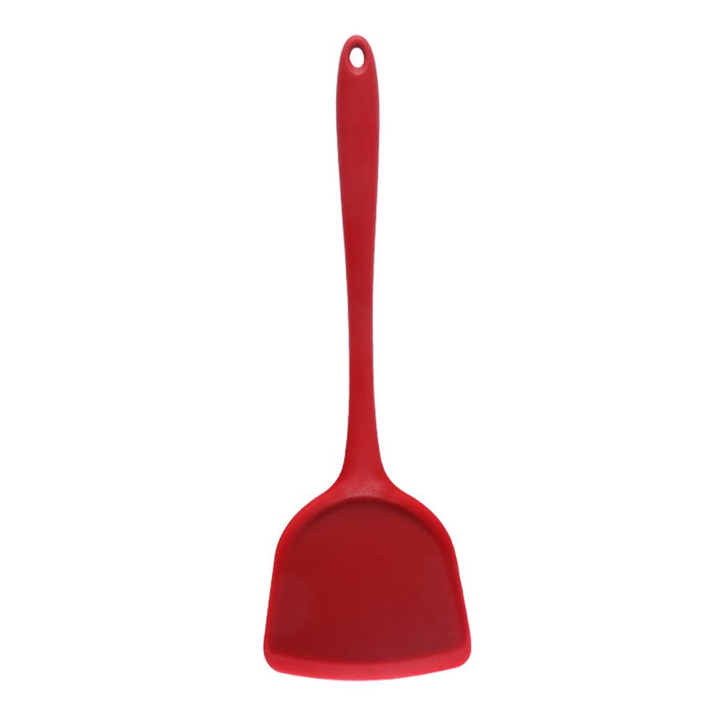 Silikon Spatula Isıya Dayanıklı Yapışmaz Mutfak Pişirme Spatulası Rahat Saplı Tencere