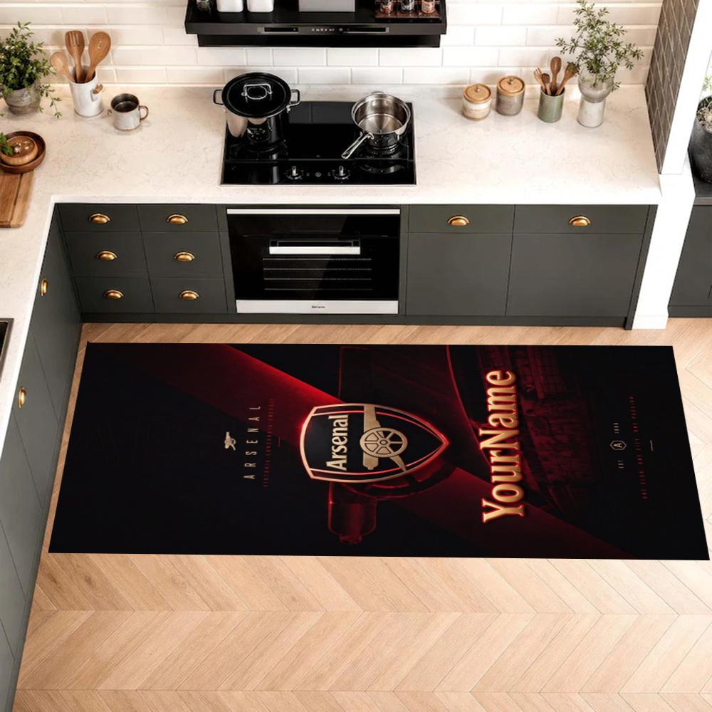 Arsenal Customize Your Name Kitchen Rug Runner Rug Laundry Mat Hallway Entryway The Best Gift Choice