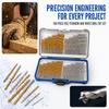 100pcs White Titanium Coated Drill Bits Titanium Coated HSS Twist Drill Bits  Metal Drilling