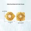 Vintage Brass Filigree Pearl Spacer Beads for Handmade DIY Bracelets
